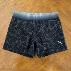 Black PUMA Spandex/Shorts